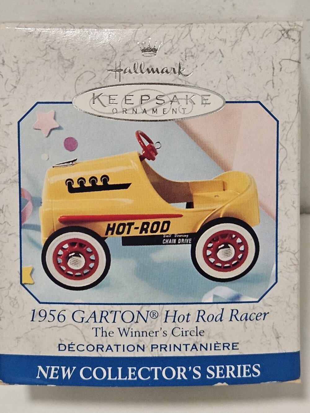 Hallmark ornament, #1 in Winner's Circle Series, 1956 Garton Hot Rod Racer, NIB